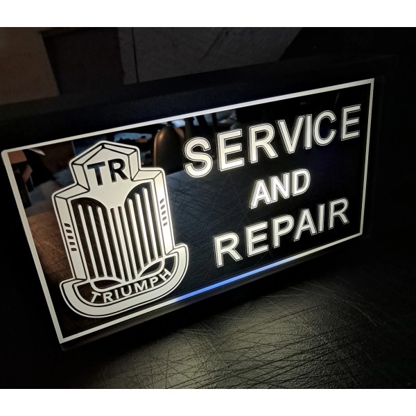 TRIUMPH TR SERVICE AND REPAIR Mirrored Full Color LED Lighted