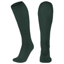 CHAMPRO womens Multi-sport Athletic Compression for Baseball, Softball, Football, and More Multi Sport Socks, Forest Green, Small US