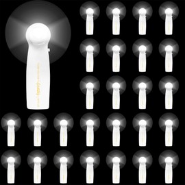 Breffima 24 Pcs Mini Portable Handheld Electric Fans Bulk For Wedding Guest Thank You For Celebrating With Us Bridal Shower Welcoming Gift Summer Beach Party Favor Travel Camping Accessories