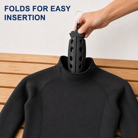 Foldable Wetsuit Hanger for Drying – Lightweight Plastic Design for Diving, Surfing & Snorkeling Gear