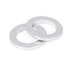 X AUTOHAUX 4pcs M14 Silver Tone Oil Drain Plug Gaskets