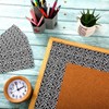 Kosiz 60 Pcs Composition Bulletin Board Borders Black and White