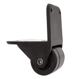 Ohio Travel Bag Ball Bearing Wheel w/Bumper, 6-1/2 Inch, Black, Plastic, L-3227