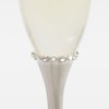 THINGS REMEMBERED Engraved Engagement Princess Silver Crystal-Band Champagne Flute Set