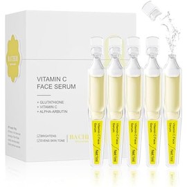 Sérum Facial De Vitamina C Con Glutatión, Ácido Hialurónico 4D Y Aloe Vera  Ampolla Ligera Iluminadora E Hidratante Para El Cuidado Diario De La Piel