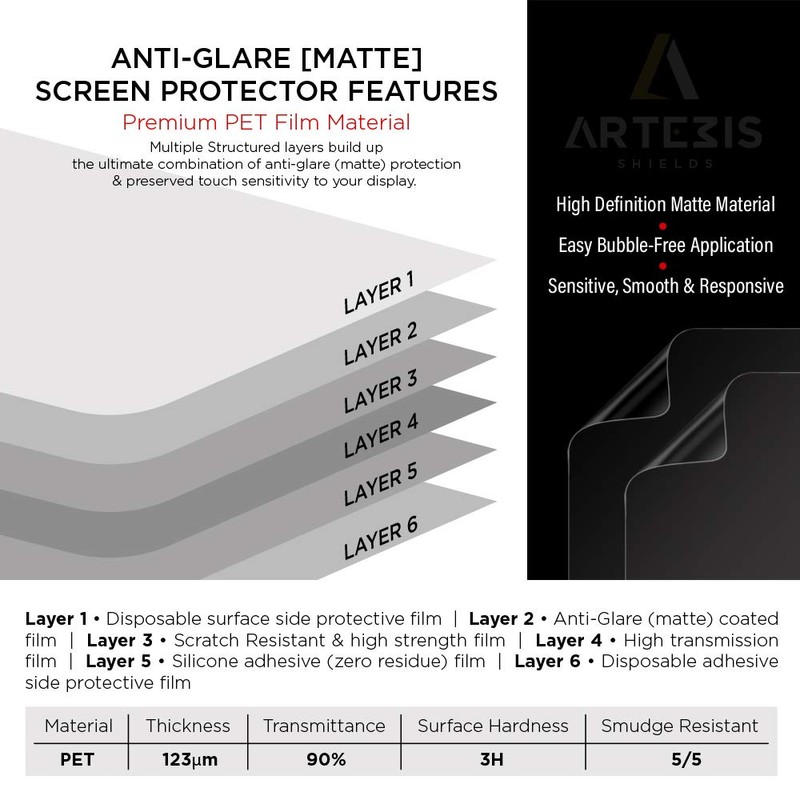 Artemis Shields Matte Screen Protector for Dell Latitude 7330 Rugged