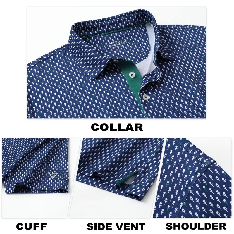 M MAELREG Polo Shirts for Men Quick Dry Fit Short