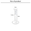LAURITAMI Clear Piercing Retainers Bioflex Lip Labret Nose Stud Plastic