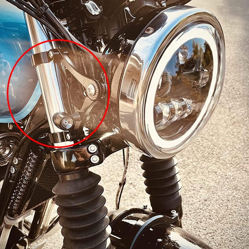 JPMODAO Motorcycle Headlight Stay Fit Harley Motorcycle Headlight Bracket Turn