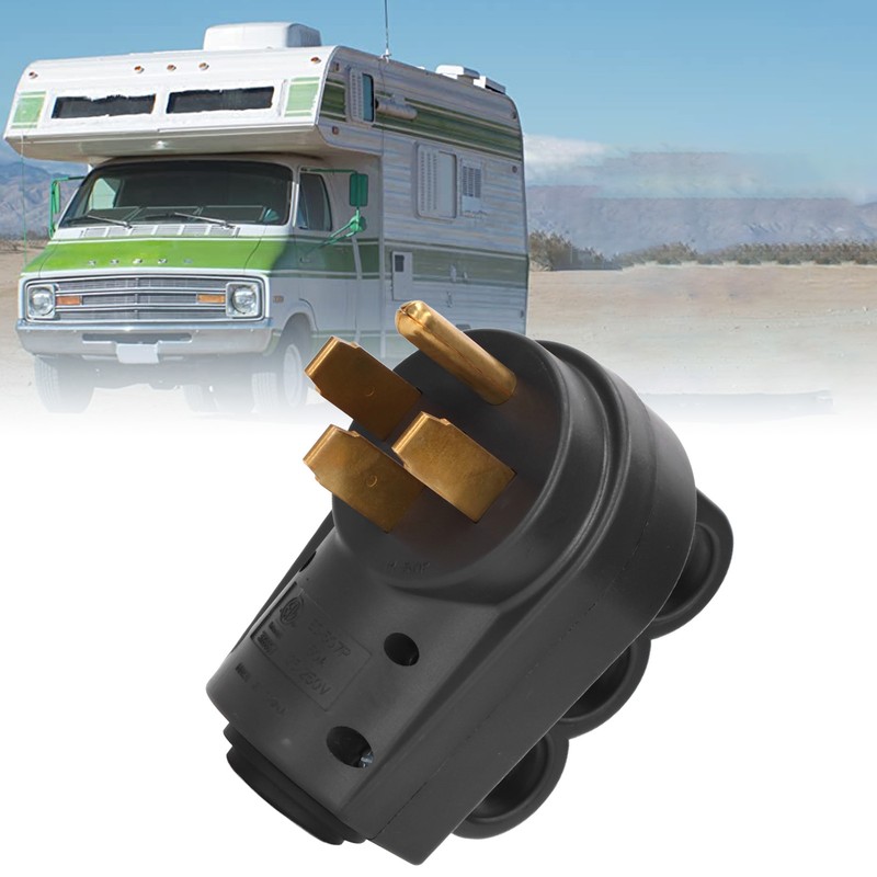 50A RV Plug Male NEMA 14‑50P 125/ Heavy Duty Replacement