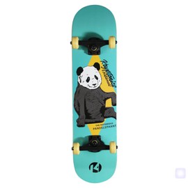 Kryptonics KR 31" Recruit SKB Pandelephant Complete Skateboard – Durable Maple Deck, Smooth Urethane Wheels, Ideal for Beginners and Kids – Classic Panda Design, Sturdy Aluminum Trucks