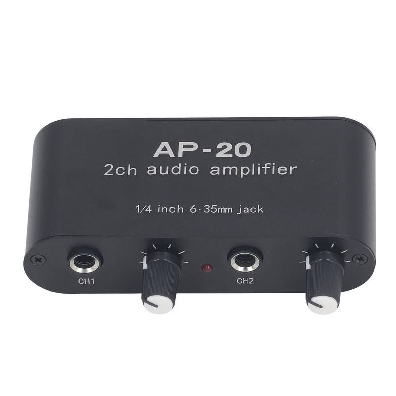2CH Sound Amp Preamplifier Balanced Input 1/4in 6.5mm Gain Independent