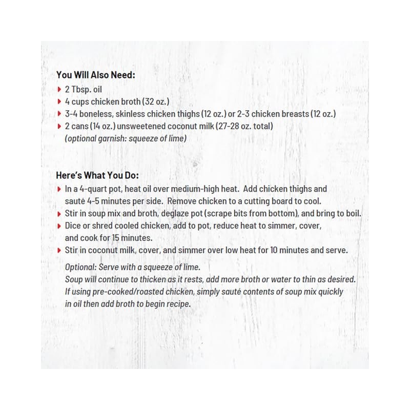 Frontier Soups Homemade In Minutes thai wai Coconut Curry, 6.25