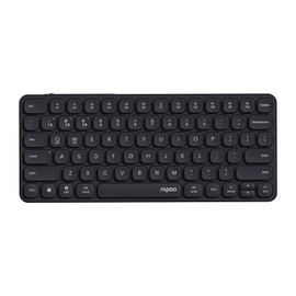Rapoo E9050L Multi-Device Wireless Keyboard, Blade-Series E9050L 78-Key Ultra-Thin Keyboard, Support 4 Devices, Low-Profile, Quiet, USB-C, Rechargeable, Al-Alloy Frame, for Windows/Mac/Linux/Chrome