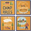 Primitives by Kathy LOL Stone Coasters, Set of 4, Camp