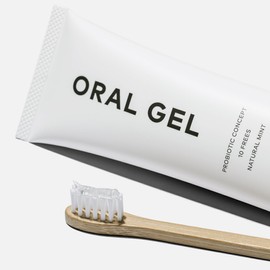 aub ORAL GEL Toothpaste Gel, Contents: 2.8 oz (80 g), Natural Mint, Low Foaming, Hypoallergenic, Natural Formula, 10 Free Formulas, Formulated with Lactic Acid Bacteria, CI Dextran Formulation,