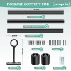 Taoberfuli Extra Long Curtain Rods for Windows 120 to 240
