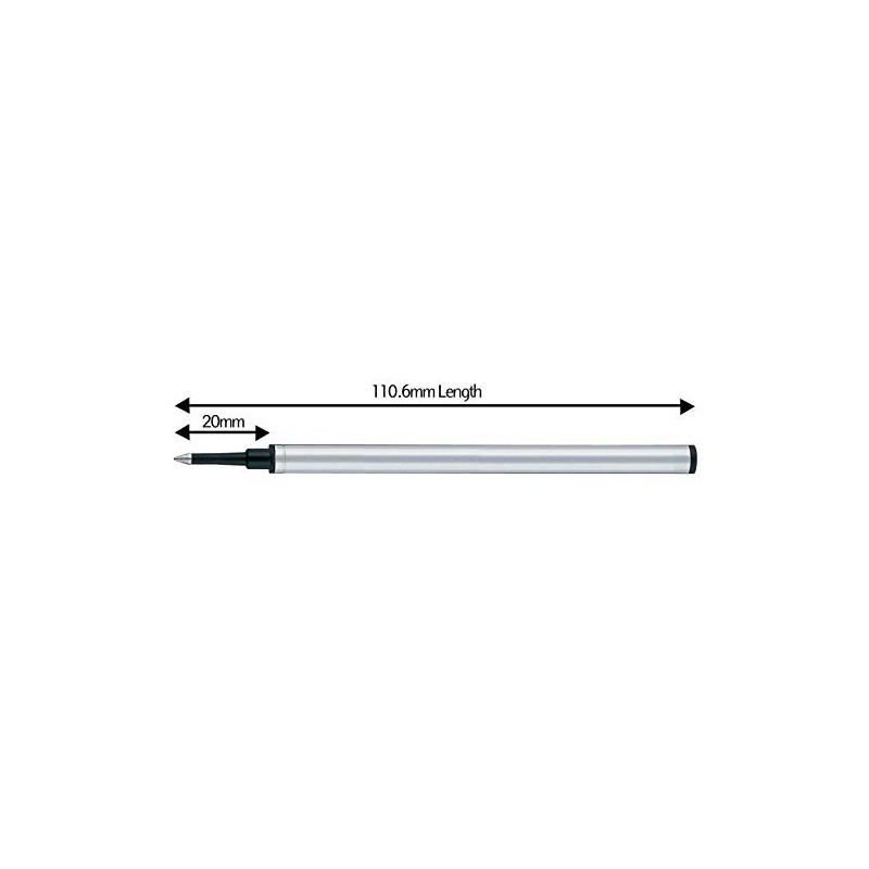 Rollerball Pen Refills by NEO+, Black Ink (Pack of 5)