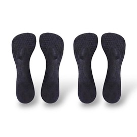 Plantillas de soporte de arco, gel de silicona suave invisible, inserciones delgadas, dolor de arco, alivio del dolor, talón del pie, longitud 3/4 para mujer, zapatos de tacón alto, zapatos de 5-7,, 2 pares, color negro., For Women's US Shoe Size 5-7