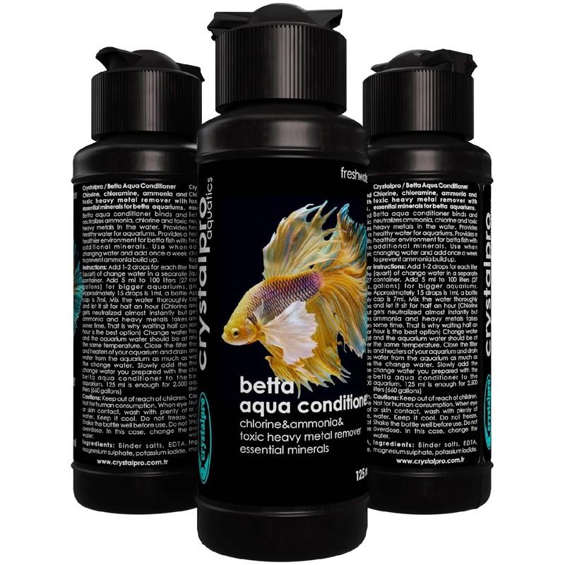 Crystalpro Betta Water Conditioner Treats 660 Gallons - Concentrated Betta