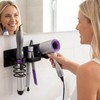 Hair Dryer Holder, 3 in 1 Curling Iron Holder &