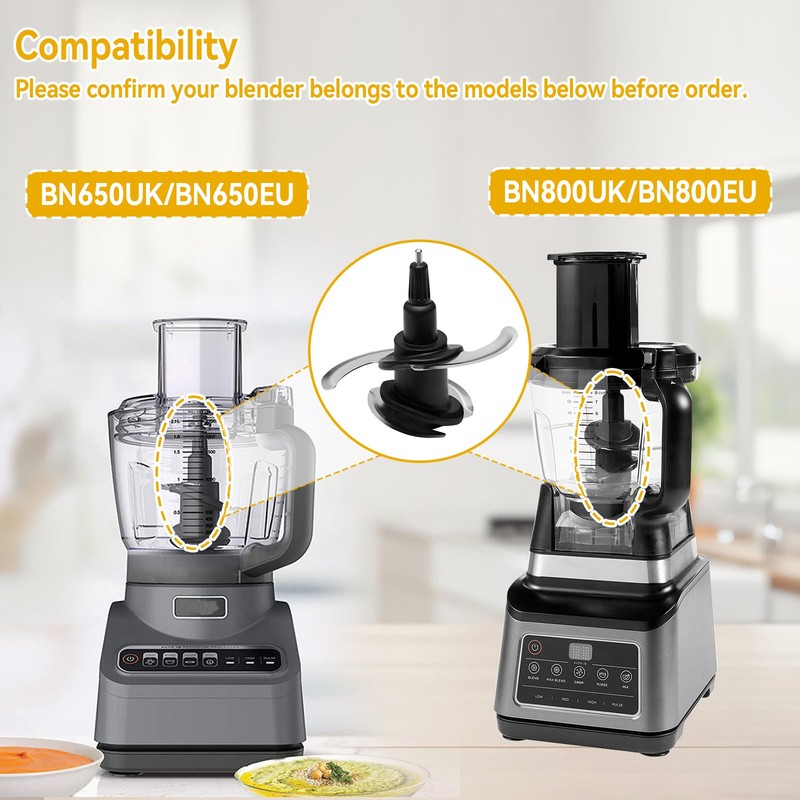 SYWAN Blender 4 Blade Replacement for Ninja 64oz 72oz Food
