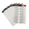 IWOWHERO 6sheets Eyebrow Extension Fake Eyebrows Hair-like Stickers Temporary No