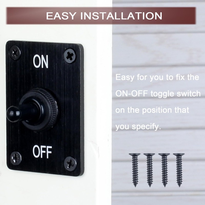 DMWD Waterproof Toggle Switch ON Off 4Pin DPST with Mounting