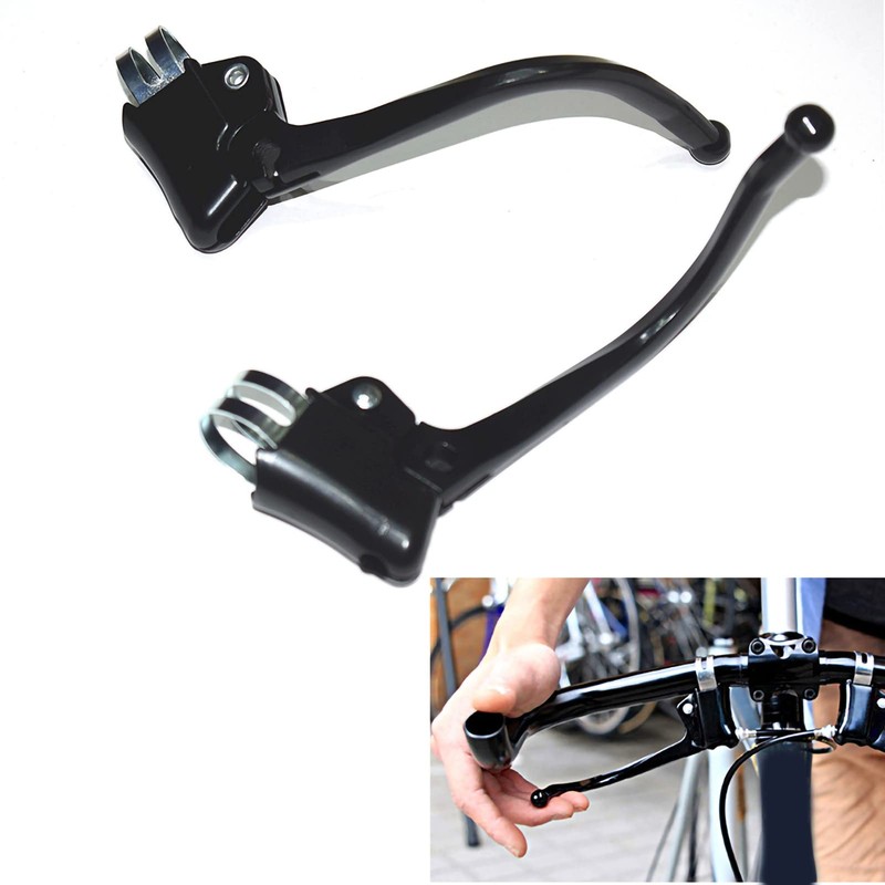 1 Pair Bike Brake Lever City Retro Road Handlebar Bent