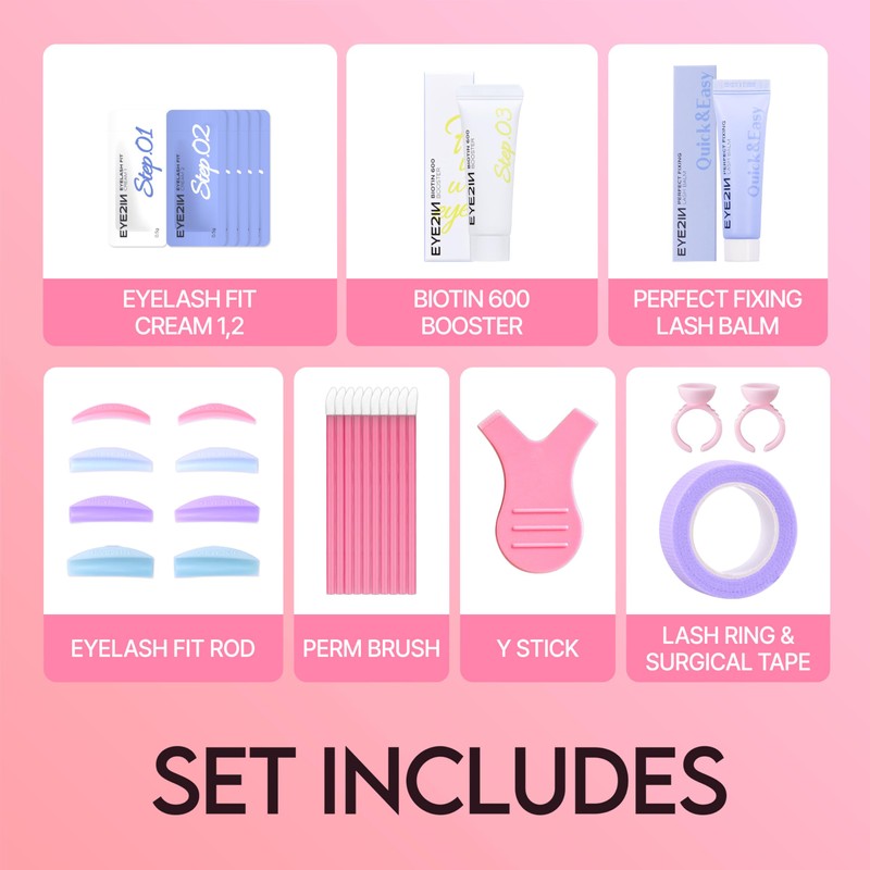 EYE2IN Eyelash Self Perm & Care Kit - 2-in-1 Lash