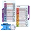 Ecg Ruler 7 Step, Transparent Ecg Pocket Card UK for