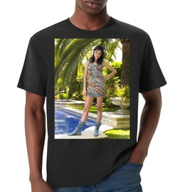 Lina Esco - Premium Men's Crewneck T-Shirt – Soft, Comfortable & Stylish Everyday Wear PTR #G241609, Black, Large