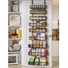 Delamu Adjustable Over the Door Pantry Organizer, 9-Tier Metal Pantry