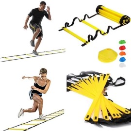 Agility Ladder Speed Training Set: 8 Rung 4 M Soccer Training Equipment for Kids