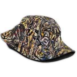 Kicoyuaz Fashion Trippy Bucket Hat Psychedelic Summer Unisex Print Bucket Hat