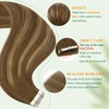Easyouth Tape Hair Extensions Balayage Human Hair Tape in Extensions