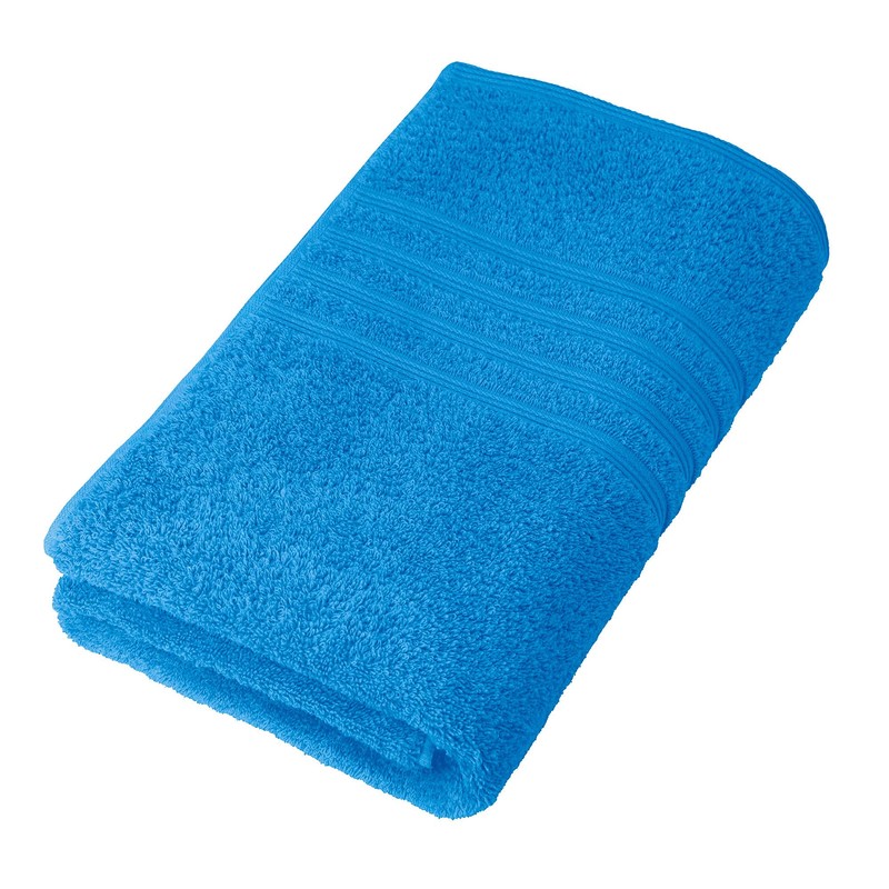 Lashuma London Bath Towel Embroidered with Monogram, Bath Towel Blue