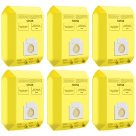 6 Pack Vacuum Cleaner Bags Fit for Kenmore Canister Type C/Q 5055 50555 50557 50558 and Pana·sonic Type C-5 C-18, 200 Series, 400 Series, 600 Series, 700 Series, 800 Series Vacuum By Improvedhand