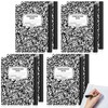 Lewtemi 8 Pcs 7.5" x 9.75" Left Handed Composition Notebook