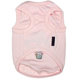 Parisian Pet Dog Summer Clothes | 'It's My Birthday Pink' Funny Dog Tshirt with Embroidery Pattern, Size 2XL