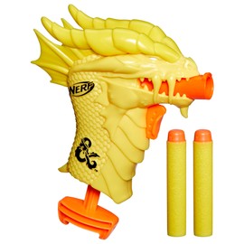 NERF MicroShots Dungeons & Dragons Palarandusk Blaster, 2 Elite 2.0 Darts, Kids Outdoor Games, D&D Blaster Toys for Ages 8 and Up