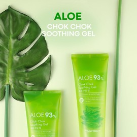 TONYMOLY Chok Chok Soothing Gel Aloe 93% - After Sun Care and Moisturzing for Face, Skin and Body, 250ml