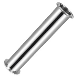 JMCOLMT Tri Clamp Tube 1.5 Inch Tube OD Sanitary Spool Tube Length 8 Inch Clamp End OD 50.5mm 304 Stainless Steel Seamless Round Tubing
