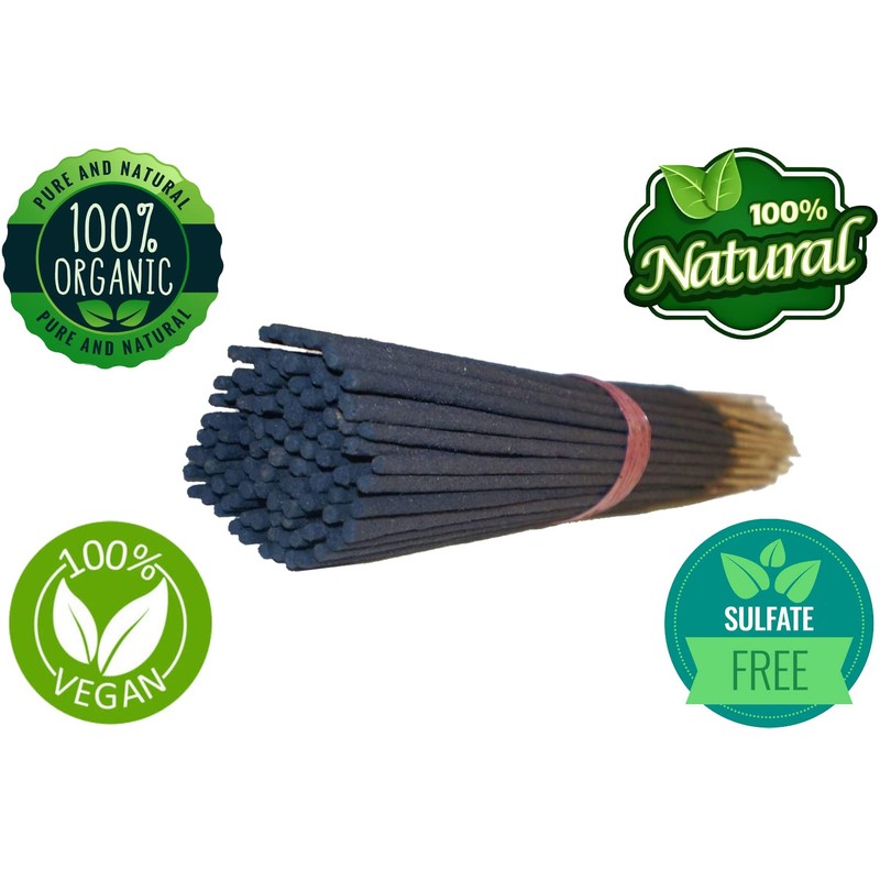 Yajna-Frankincense-and-Myrrh 100%-Natural-Handmade-Hand-Dipped-Incense-Sticks Organic-Chemicals-Free for-Purification-Relaxation-Positivity-Yoga-Meditation The-Best-Woods-Scent (100 Sticks (150GM))