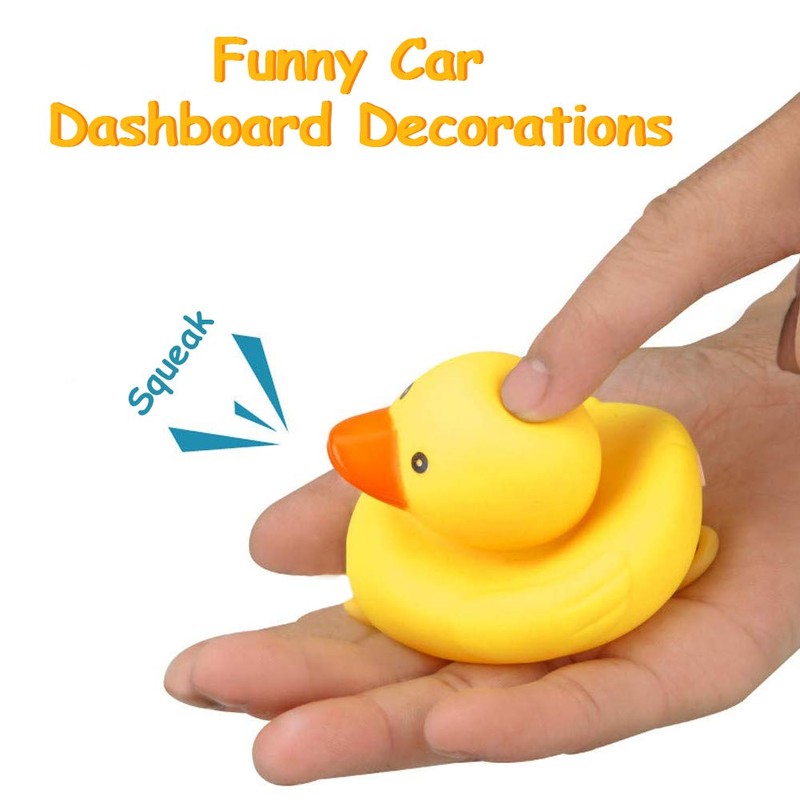 wonuu Rubber Duck Car Ornaments Yellow Duck Car Dashboard Decorations
