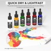Nicpro 18 Colors Acrylic Ink, 1-oz(30ml) Bottle with Dropper, Quick