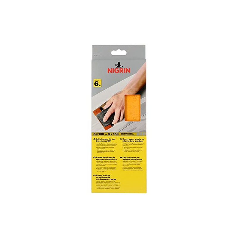 Nigrin 20701 Between Coats Sandpaper Set of 2