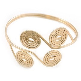 Avalaya Gold Tone Greek Style Swirl Upper Arm/Armlet Bracelet/Adjustable