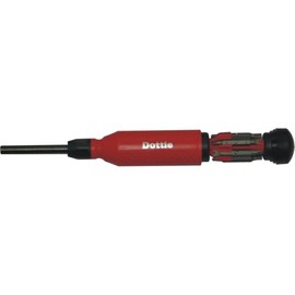 L.H. Dottie D151TP Tamper Proof 15 in 1 Screwdriver, Red Cap/Black Body