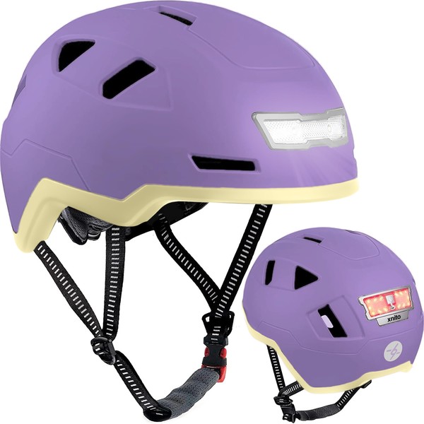 XNITO Bike Helmet with LED Lights - Urban Bicycle Helmet